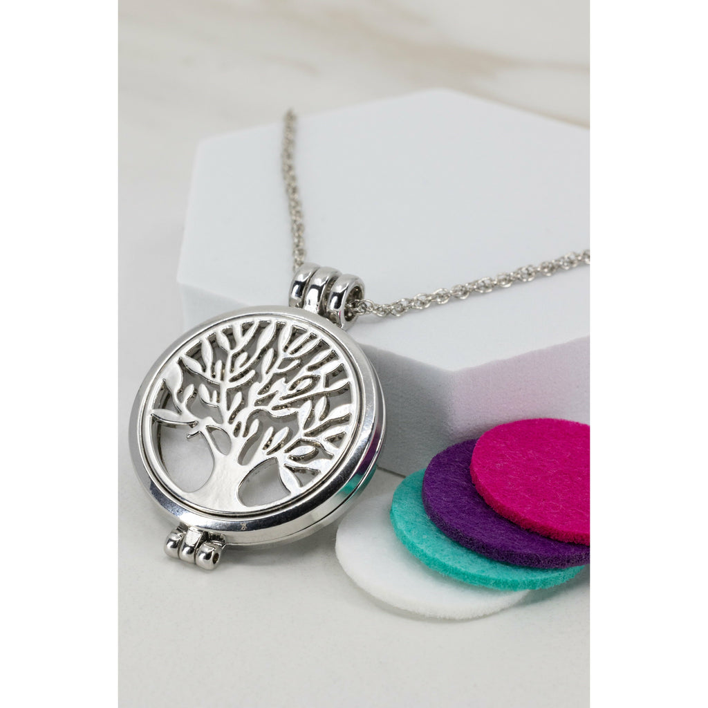 Tree of Life Diffuser Necklace Stainless Steel Necklace Aroma2Go 